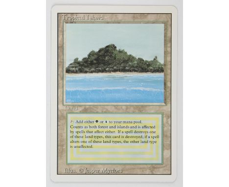 Magic The Gathering - Tropical Island - Revised (1994)  This card is in Near Mint condition 