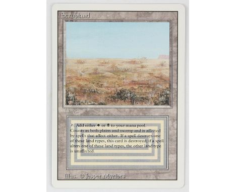 Magic The Gathering - Scrubland - Revised (1994) This card is in Good condition condition.