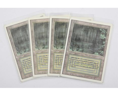 Magic The Gathering TCG Bayou x4 Revised (1994). This lot contains a playset of Bayou.Provenance: property of a Magic The Gat