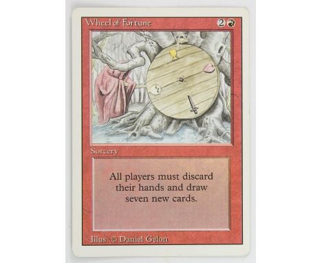 Magic The Gathering - Wheel of Fortune - Revised (1994).This card is in Good condition. 