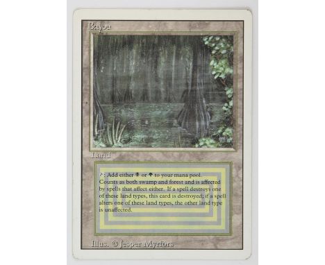 Magic The Gathering - Bayou - Revised (1994) This card is in Good condition. 