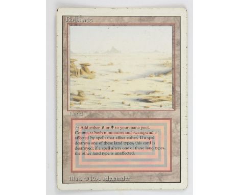 Magic The Gathering - Badlands - Revised (1994) This card is in Played condition. It has black dots around the front boarder,