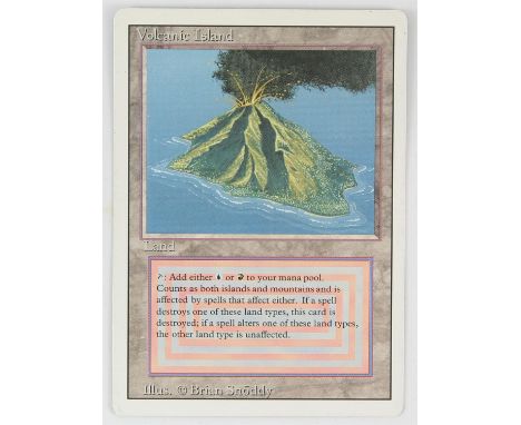 Magic The Gathering - Volcanic Island - Revised (1994) This card is in Excellent condition.