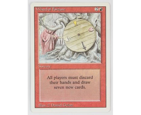 Magic The Gathering - Wheel of Fortune - Revised (1994).This card is in Excellent condition. 