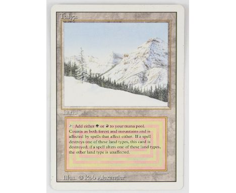 Magic The Gathering - Taiga - Revised (1994) This card is in Good condition condition.