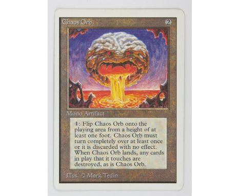 Magic The Gathering - Chaos Orb - Unlimited (1993). An iconic card in Light Play condition.