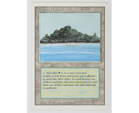 Magic The Gathering - Tropical Island - Revised (1994). This card is in Near Mint condition 