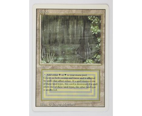 Magic The Gathering - Bayou - Revised (1994) This card is in Good condition. 
