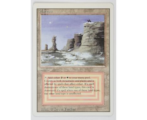 Magic The Gathering - Plateau - Revised (1994)This card is in Excellent condition. 