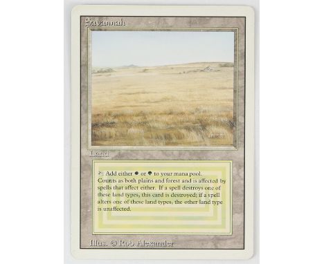 Magic The Gathering - Savannah - Revised (1994) This card is in Excellent condition condition.