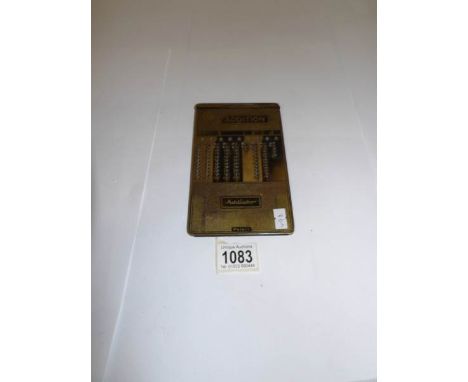 An vintage Addiator calculator