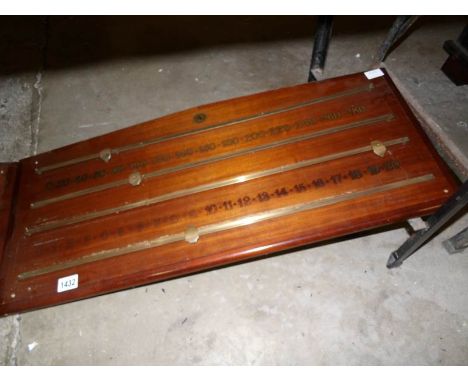 A vintage snooker scoreboard by Riley