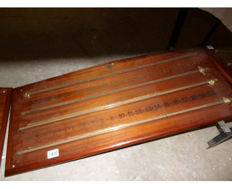 A vintage snooker score board by Riley