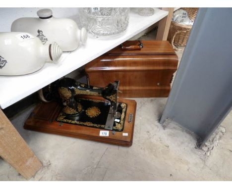 A vintage Jones sewing machine