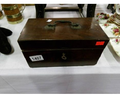A 19th century tea caddy