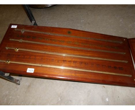 A vintage snooker scoreboard by Riley