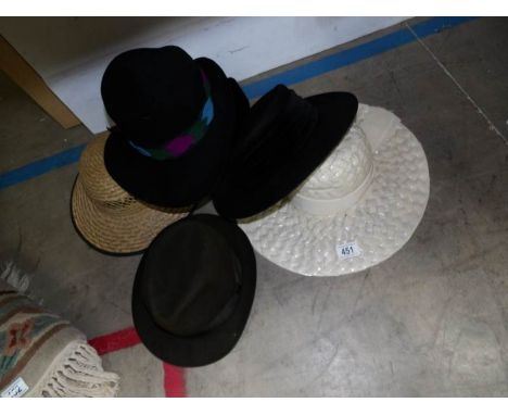 5 vintage hats