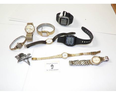 A mixed lot of wrist watches including Rotary