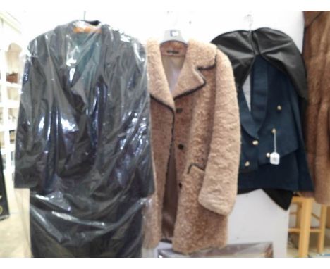2 vintage ladies coats and a dress uniform