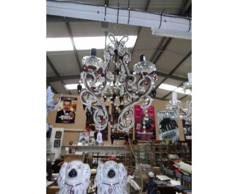 A French style 4 light chandelier
