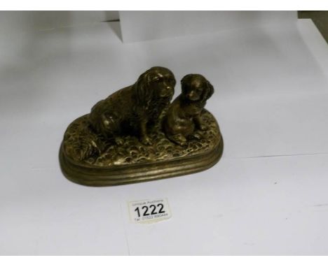 A bronze spaniel group
