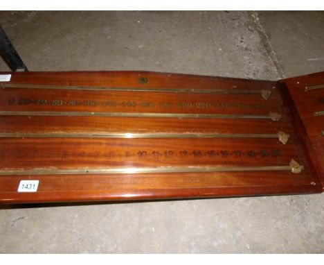 A vintage snooker scoreboard by Riley