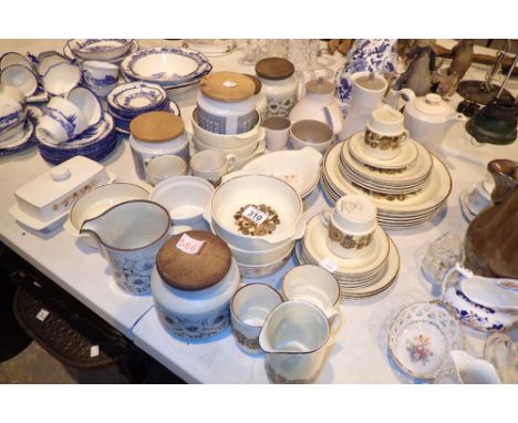 Large collection of Poole ceramics including Thistledown pattern tea set 