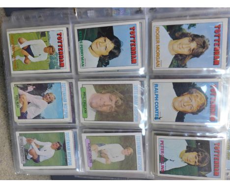 An album of 166 A&BC chewing gum football cards, 1960's-1970's, including Tottenham Hotspur