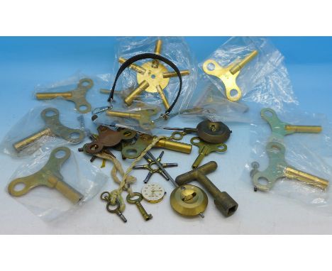 Clock keys and pocket watch keys