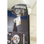 A Grohe Rainfall Shower Head, 310mm with A Grohe G3000 Cosmo Rainfall Shower Head, 210mm.