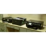 3 Printers by HP and Brother: HP Photosmart 6520, HP Photosmart 5510 and Brother HL-2250DN.