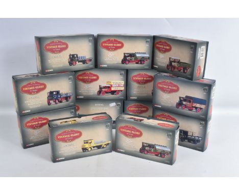 THIRTEEN BOXED 1:50 SCALE LIMITED EDITION CORGI VINTAGE GLORY OF STEAM DIECAST MODELS, to include  model no.s 80001,  80002, 