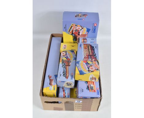 NINE BOXED 1:50 SCALE LIMITED EDITION CORGI CLASSICS CHIPPERFIELDS CIRCUS DIECAST MODELS, to include an ERF Artic with Cages,