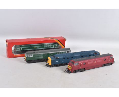 TWO UNBOXED LIMA OO GAUGE LOCOMOTIVES, class 43 Warship 'Rapid' No.D838, B.R. maroon livery (L205129), class 55 Deltic 'The F