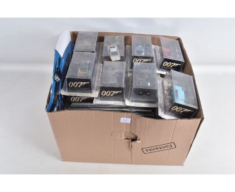 A COLLECTION OF BLISTER PACK GE FABBRI LTD UNIVERSAL HOBBIES JAMES BOND CAR 007 COLLECTION 1:43 MODELS, James Bond 007 diecas