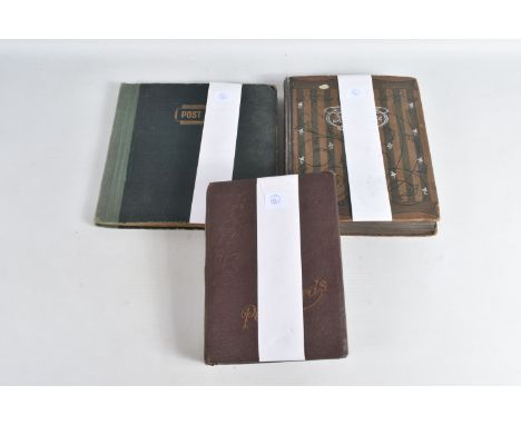 A SELECTION OF VINTAGE POSTCARD ALBUMS, three in total, to include two  albums of 20th Century Birthday Wishes postcards for 