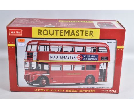 A BOXED SUNSTAR 1/24 SCALE A.E.C. ROUTEMASTER BUS, No.2901, RM8 (VLT 8) The Original Routemaster, limited edition complete wi