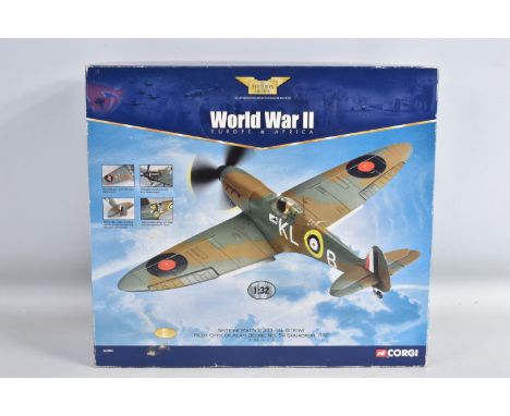 A BOXED CORGI CLASSICS AVIATION ARCHIVE WWII EUROPE AND AFRICA, SPITFIRE Mk.1 N31383/KL-B 'KIWI', P.O. A. DEERE, No.54 Sqn R.