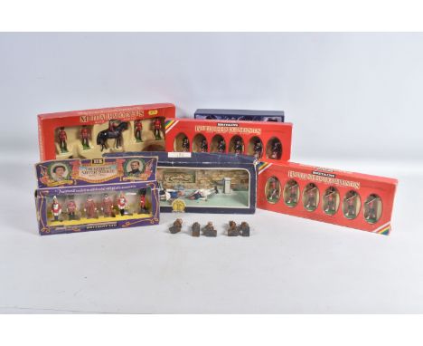 A COLLECTION OF  BOXED METAL MODEL SOLDIERS FOR COLLECTORS, to include The Guards Soldiers, Soldiers from the Queen's Silver 