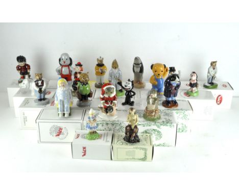 A collection of twenty Wade ceramic figures, various designs and models, to include limited edition D C Thomson & Co Dennis t