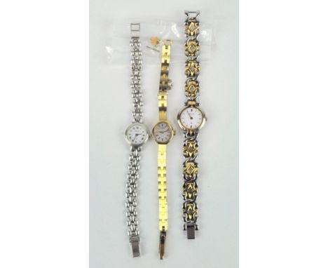 Three ladies bracelet watches, comprising a silver cased 'Jean Pierre' watch, a Rotary watch and an Accurist watch