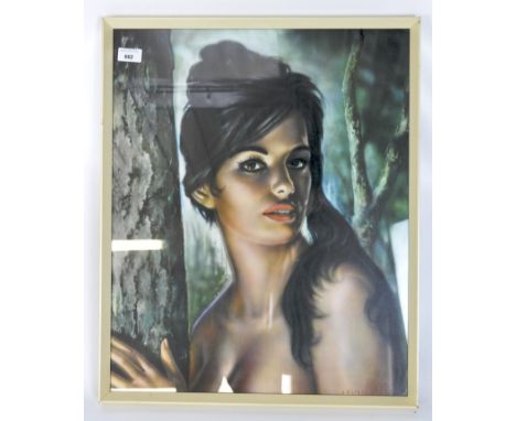 A 1960s print of 'Tina' by J.H. Lynch in original frame, 57.5cm x 47cm