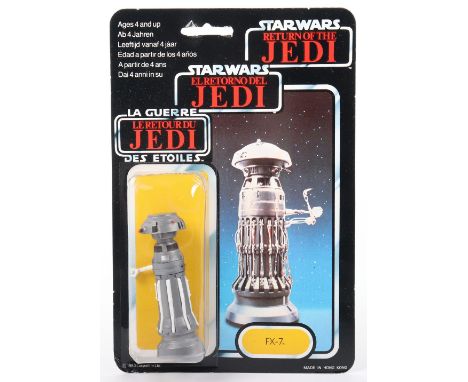 Palitoy General Mills Star Wars Return of The Jedi Tri Logo  FX-7 Vintage Original Carded Figure, 3 ¾ inches mint, factory se