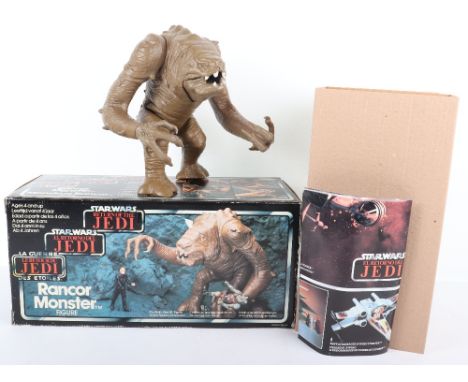 Palitoy General Mills Star Wars Return Of The Jedi Rebel Tri logo Rancor Monster Figure, in near mint condition, with inner p