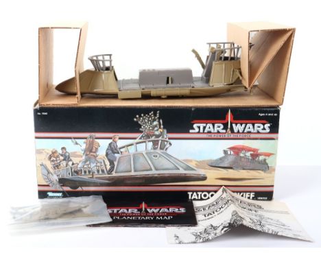 Scarce Vintage Boxed Kenner Star Wars The Power of The Force Tatooine Skiff Vehicle, No 71540, in mint original condition, co