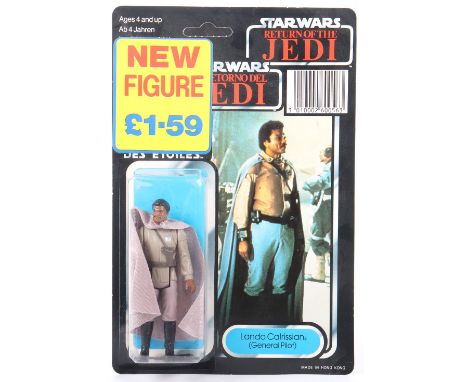 Palitoy General Mills Star Wars Return of The Jedi Tri Logo  Lando Calrissian (General Pilot) Vintage Original Carded Figure,