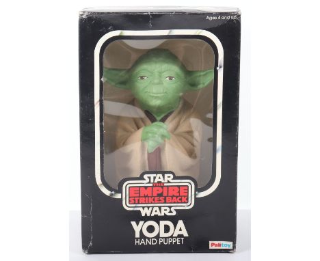 Vintage Palitoy Star Wars The Empire Strikes Back Yoda Hand Puppet Cat. No 33412 circa 1980 In mint condition, box is good, w
