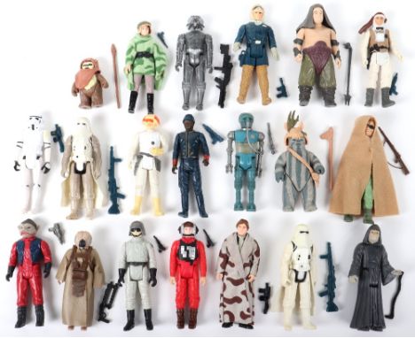 Twenty Loose 1st/2nd &amp; 3rd Wave Vintage Star Wars Figures, including Stormtrooper,  Hans Solo Hoth outfit, 2 x Imperial  