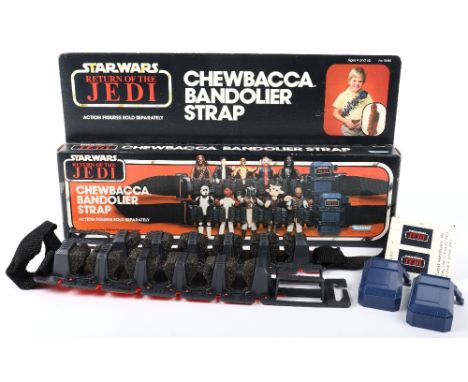Vintage Boxed Kenner Star Wars Return of The Jedi Chewbacca Bandolier Strap, No 70480, complete with two removable pouches, l