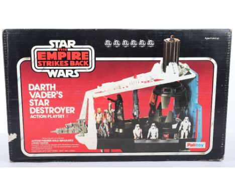 Boxed Palitoy Star Wars The Empire Strikes Back Darth Vaders Star Destroyer Action Playset, Cat.No. 33386, in near mint condi